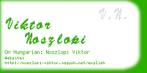 viktor noszlopi business card